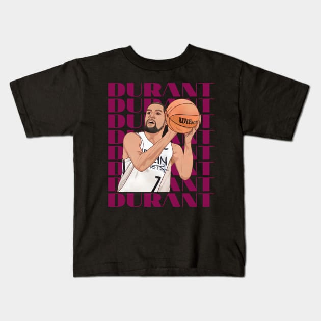 NBA players Kids T-Shirt by manomanin